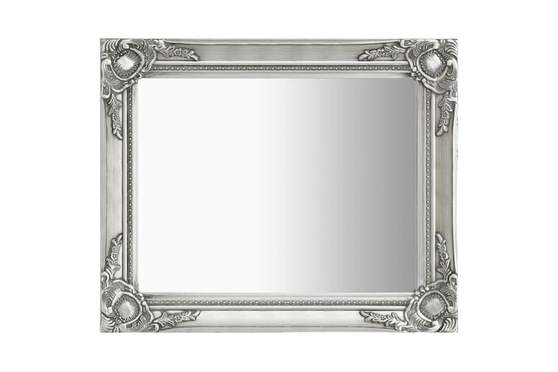 Väggspegel barockstil 50x60 cm silver - Silver - Inredning - Speglar - Väggspegel