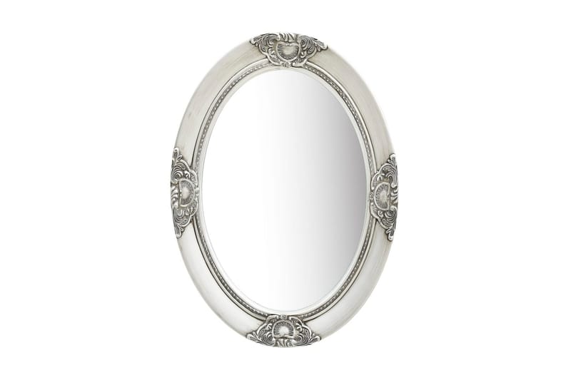 Väggspegel barockstil 50x70 cm silver - Silver - Inredning - Speglar - Hallspegel