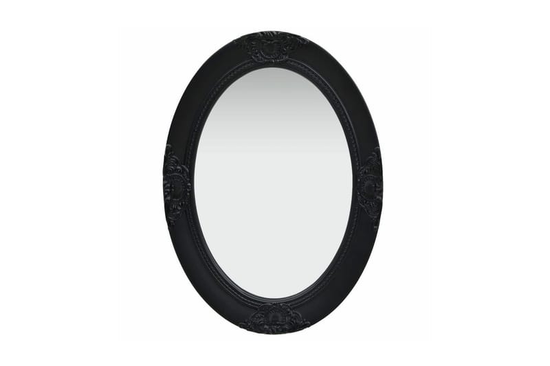 Väggspegel barockstil 50x70 cm svart - Svart - Inredning - Speglar - Hallspegel