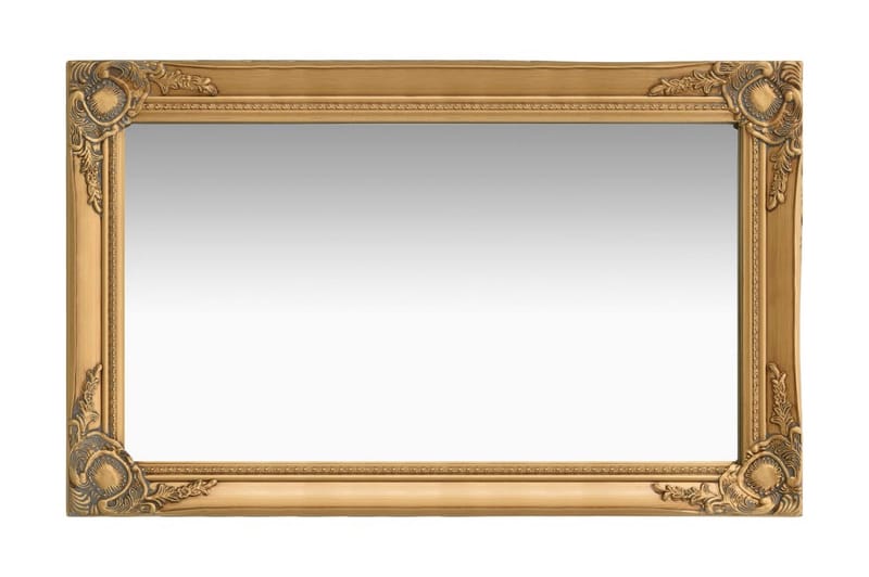 Väggspegel barockstil 50x80 cm guld