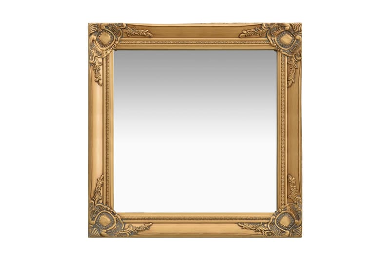Väggspegel barockstil 60x60 cm guld - Guld - Inredning - Speglar - Hallspegel