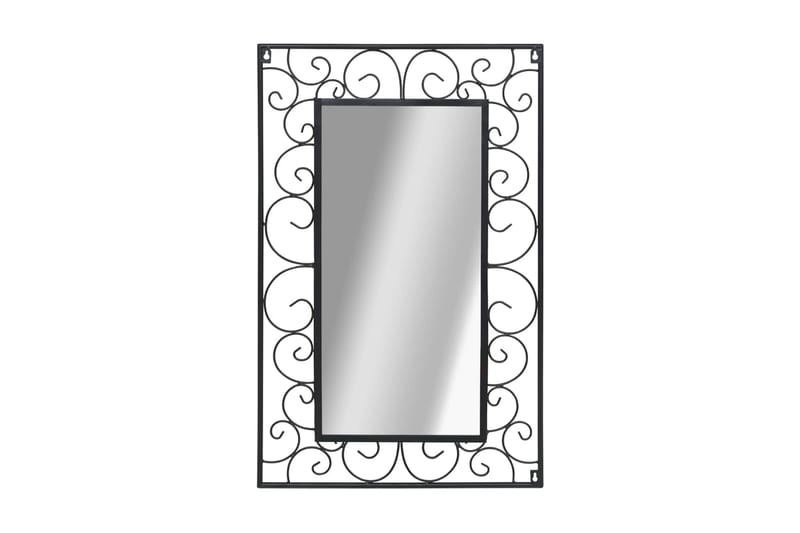Väggspegel rektangulär 50x80 cm svart - Svart - Inredning - Speglar - Hallspegel