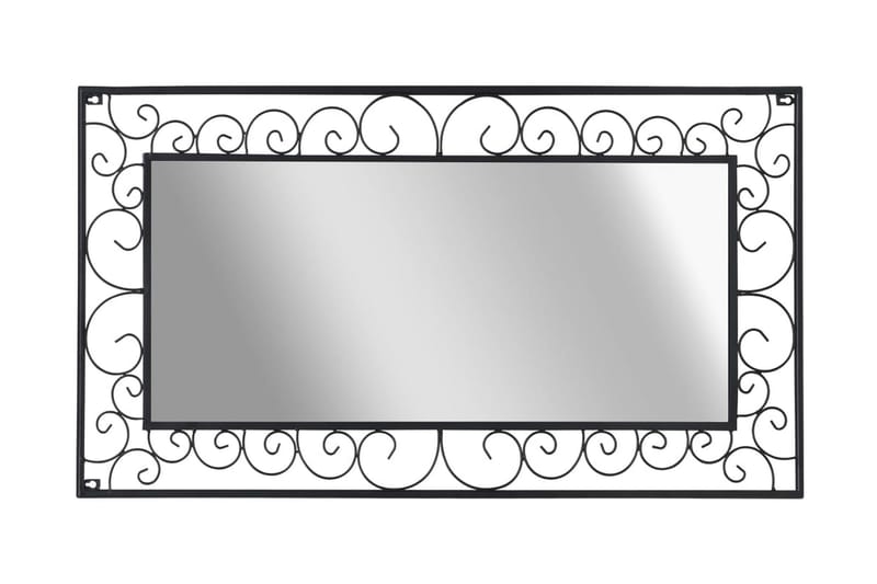 Väggspegel rektangulär 60x110 cm svart - Svart - Inredning - Speglar - Väggspegel