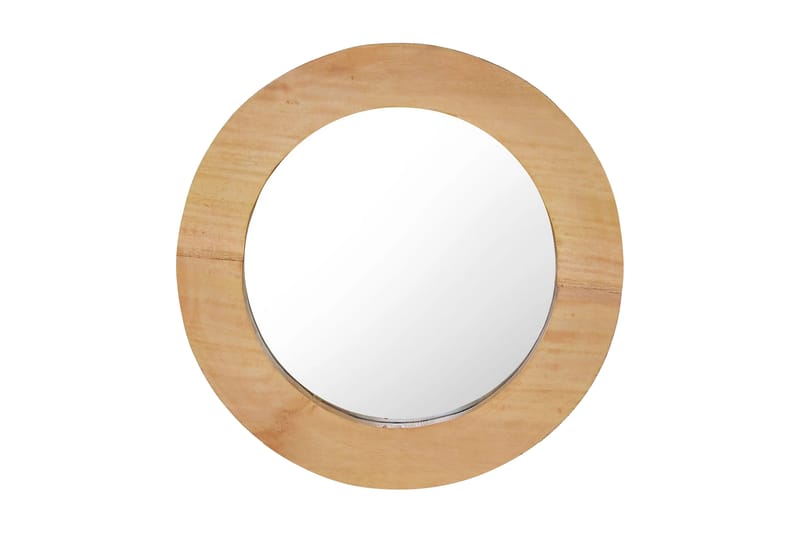 Väggspegel rund 40 cm teak - Brun - Inredning - Speglar - Hallspegel
