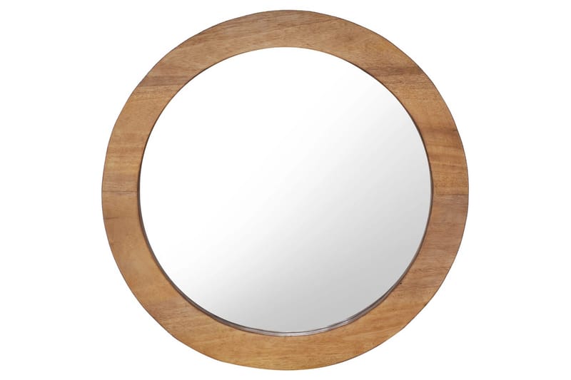 Väggspegel rund 60 cm teak - Brun - Inredning - Speglar - Väggspegel