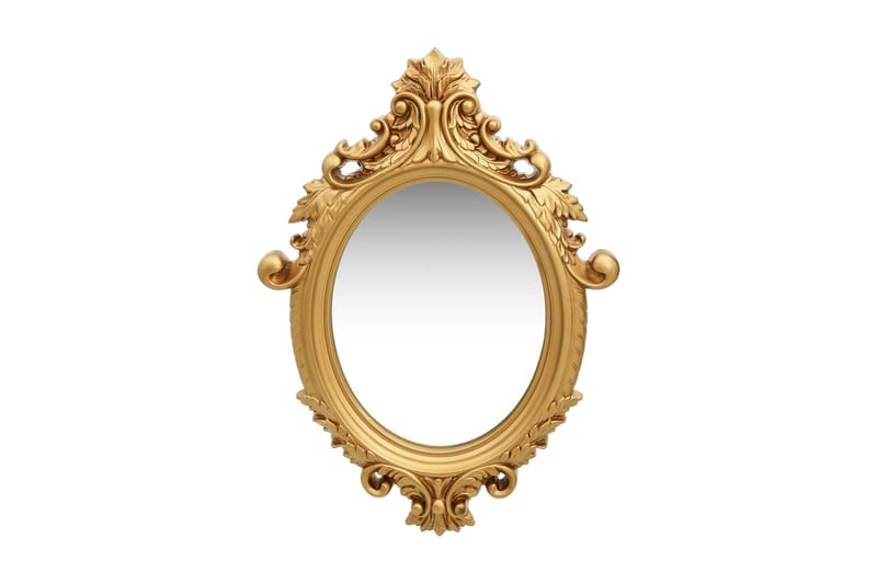 Väggspegel slottsstil 56x76 cm guld - Guld - Inredning - Speglar - Hallspegel