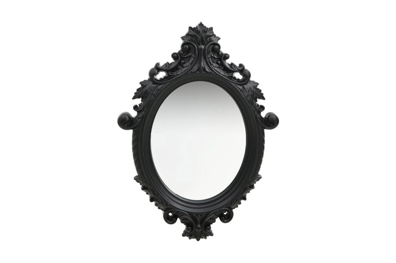 Väggspegel slottsstil 56x76 cm svart - Svart - Inredning - Speglar - Väggspegel