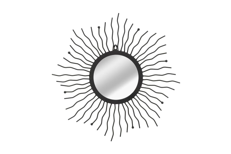Väggspegel sol 60 cm svart - Svart - Inredning - Speglar - Väggspegel