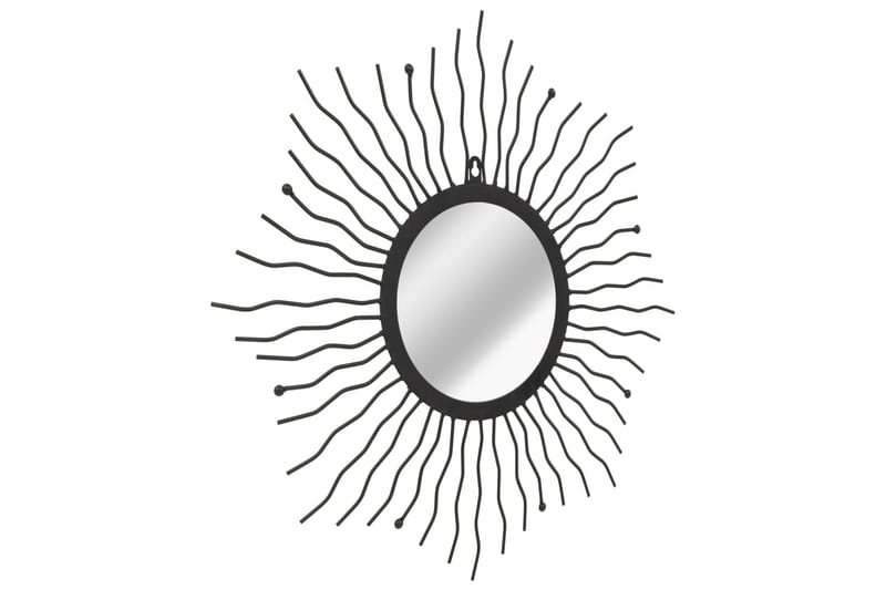 Väggspegel sol 60 cm svart - Svart - Inredning - Speglar - Väggspegel