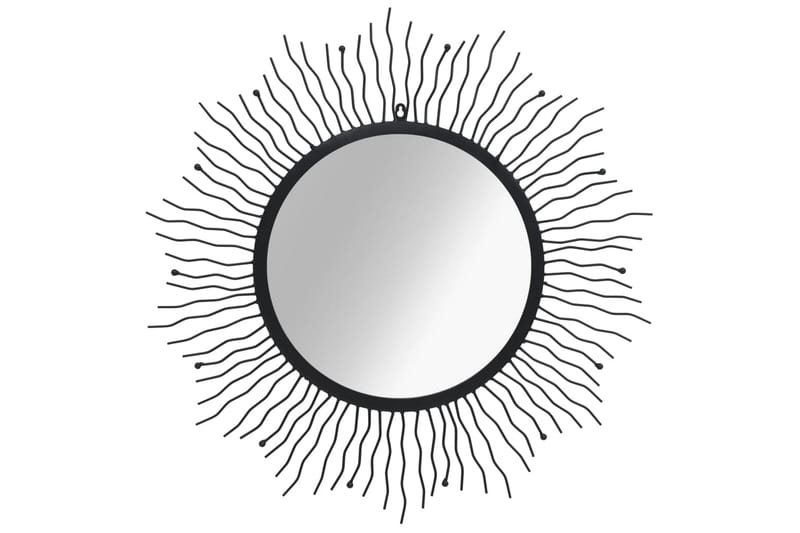 Väggspegel sol 80 cm svart - Svart - Inredning - Speglar - Väggspegel
