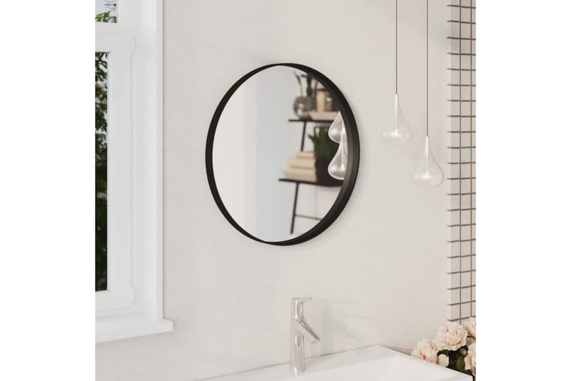 Väggspegel svart 50 cm - Svart - Inredning - Speglar - Hallspegel