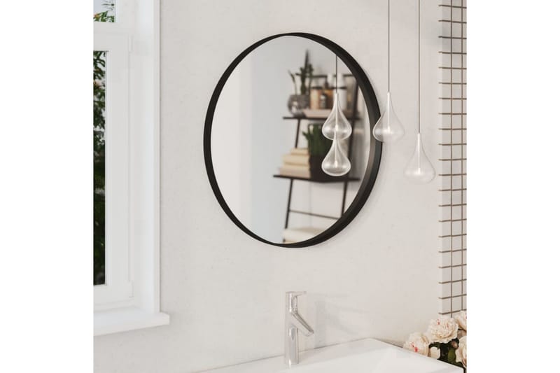 Väggspegel svart 60 cm - Svart - Inredning - Speglar - Hallspegel