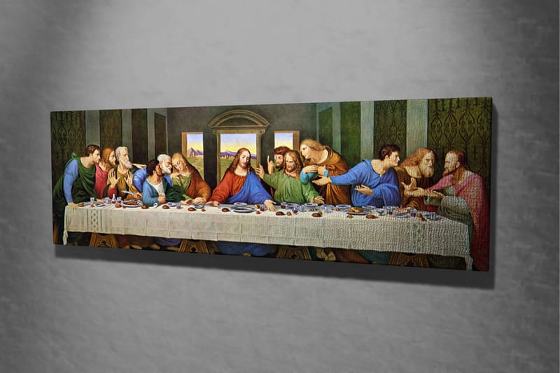 Canvastavla Jesus sista måltid Nattvarden - Flerfärgad - Inredning - Tavlor & konst - Canvastavlor