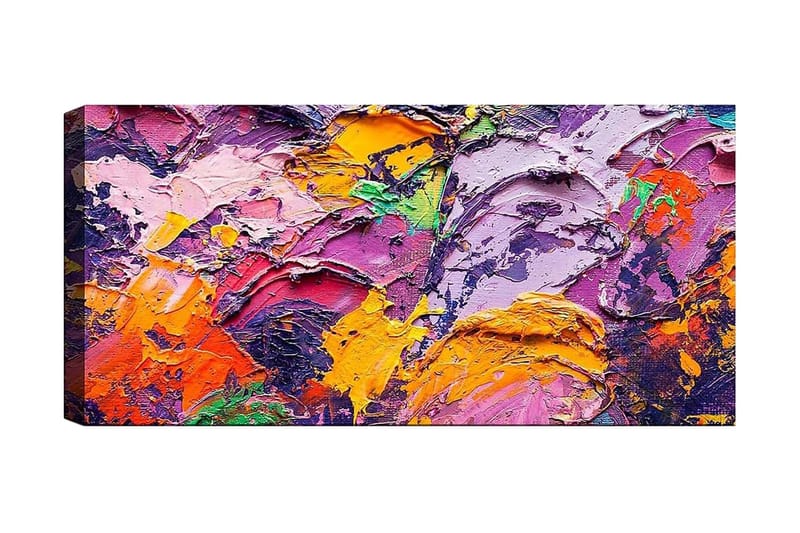 Canvastavla YTY Abstract & Fractals Flerfärgad - 120x50 cm - Textil - Mattor - Badrumsmatta