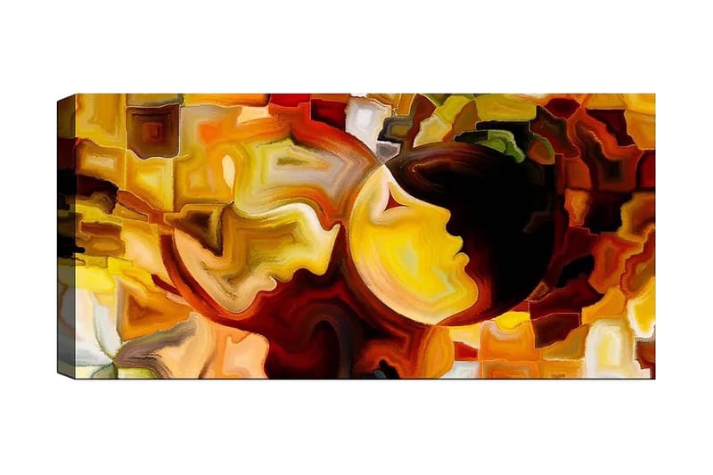 Canvastavla YTY Abstract & Fractals Flerfärgad - 120x50 cm - Inredning - Tavlor & konst - Canvastavlor