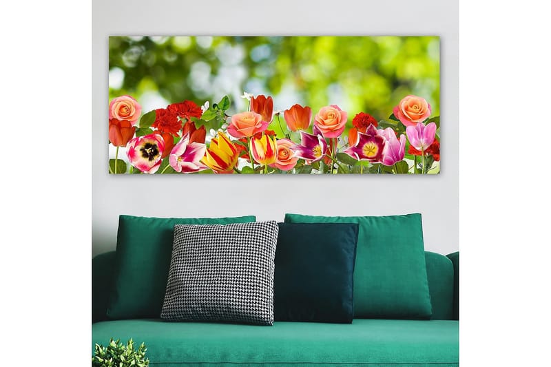 Canvastavla YTY Floral & Botanical Flerfärgad - 120x50 cm - Inredning - Tavlor & konst - Canvastavlor