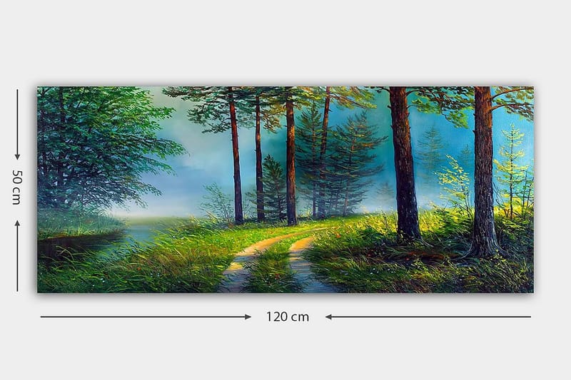 Canvastavla YTY Landscape & Nature Flerfärgad - 120x50 cm - Inredning - Tavlor & konst - Canvastavlor