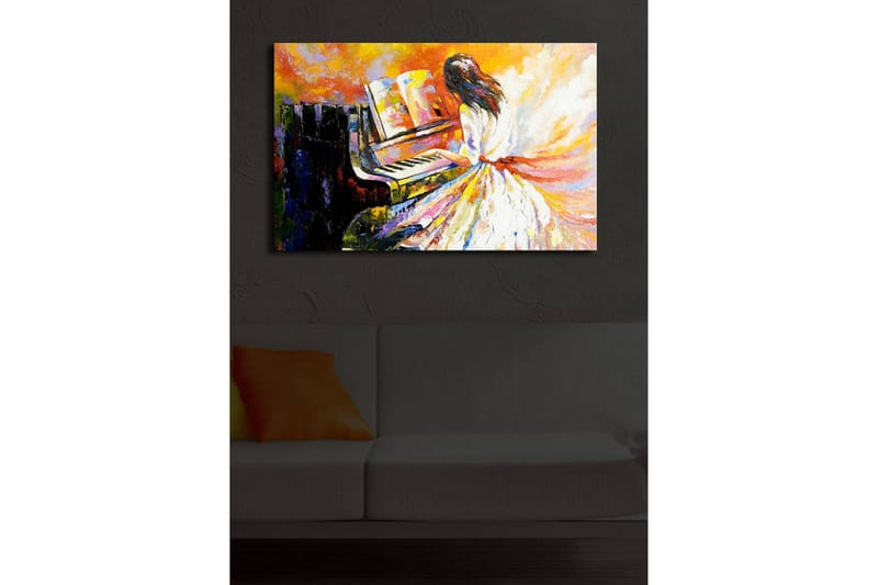 Dekorativ Canvasmålning LED-belysning - Flerfärgad - Inredning - Tavlor & konst - Canvastavlor