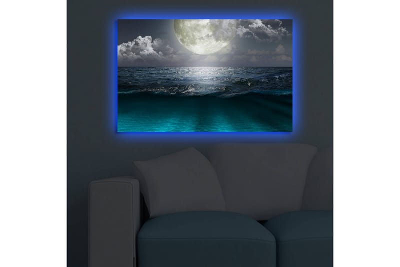 Dekorativ Canvasmålning LED-belysning - Flerfärgad - Inredning - Tavlor & konst - Canvastavlor