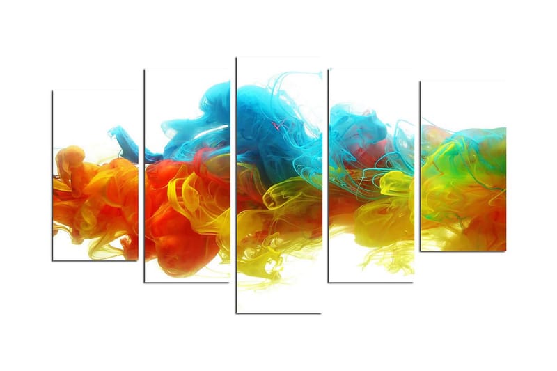 Dekorativ MDF-målning 5 Delar - Flerfärgad - Inredning - Tavlor & konst - Canvastavlor