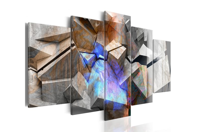 Tavla Abstract Cubes 200x100 - Artgeist sp. z o. o. - Inredning - Tavlor & konst - Canvastavlor