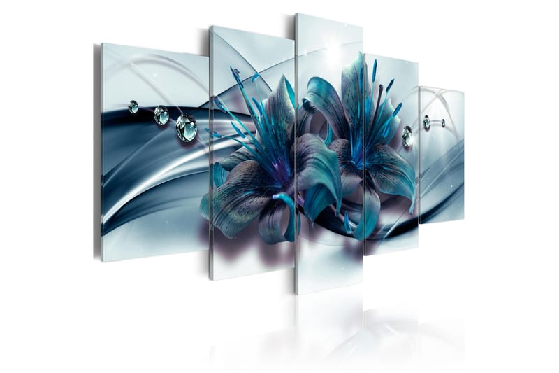 Tavla Blue Lily 100x50 - Artgeist sp. z o. o. - Inredning - Tavlor & konst - Canvastavlor
