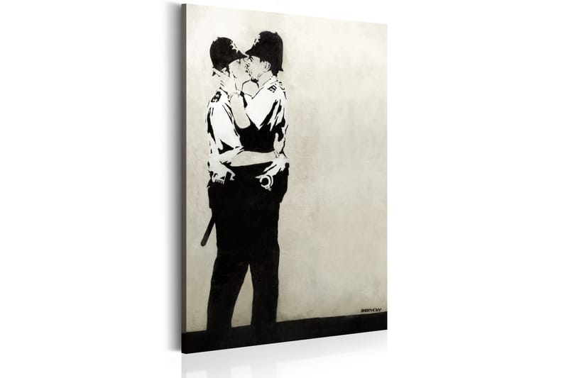 Tavla Kissing Coppers By Banksy 40x60 - Artgeist sp. z o. o. - Inredning - Tavlor & konst - Canvastavlor