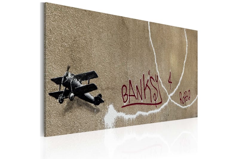 Tavla Love Plane Banksy 60x40 - Artgeist sp. z o. o. - Inredning - Tavlor & konst - Canvastavlor