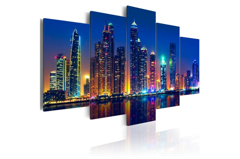 Tavla Nights In Dubai 200x100 - Artgeist sp. z o. o. - Möbler - Bord & matgrupper - Avlastningsbord - Brickbord & småbord