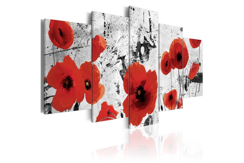 Tavla Scarlet Flowers 200x100 - Artgeist sp. z o. o. - Inredning - Tavlor & konst - Canvastavlor