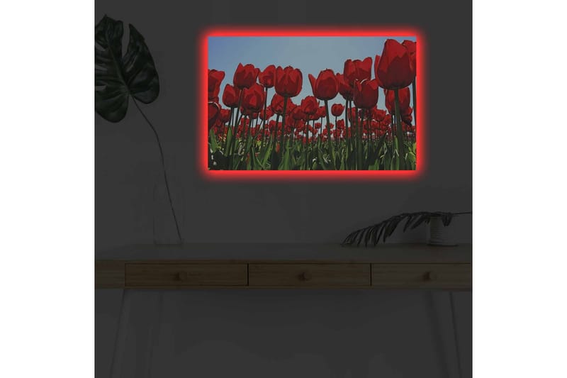 Väggdekor LED-belysning Canvas Målning - Inredning - Tavlor & konst - Canvastavlor