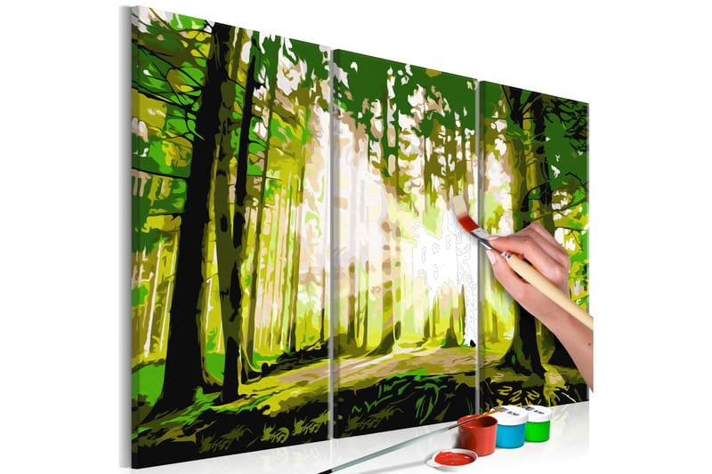 Gör-det-själv Målningar Forest Spring 120x80 cm - Artgeist sp. z o. o. - Inredning - Tavlor & konst - Måla själv - Gör det själv tavla