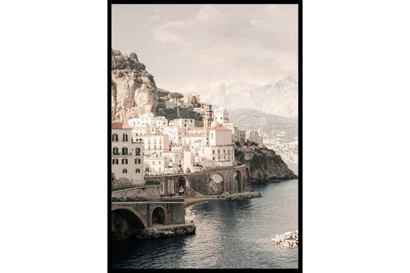 Amalfi Coast, Italy Foto Beige/Grå - 30x40 cm - Inredning - Speglar - Väggspegel