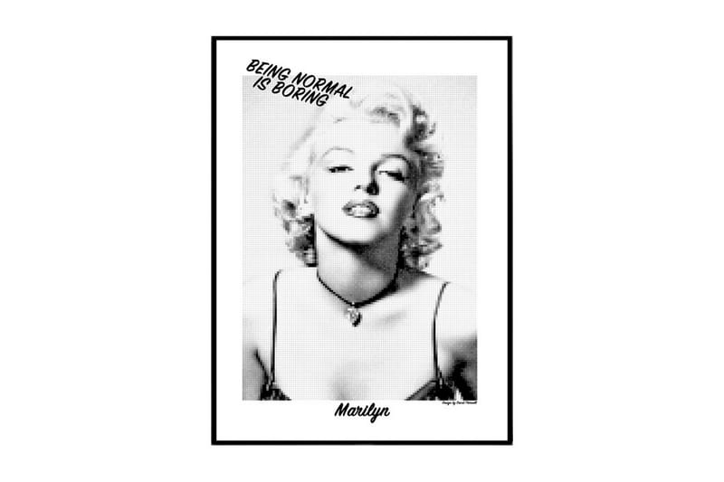 Being Normal Is Boring - Marilyn Monroe Foto Svartvit - 50x70 cm - Inredning - Tavlor & konst - Posters & prints