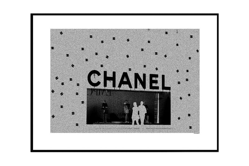 Creative Chanel Store Illustration Svartvit