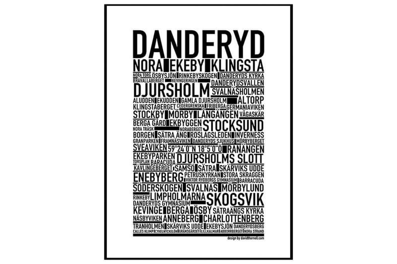 Danderyd Text Svartvit