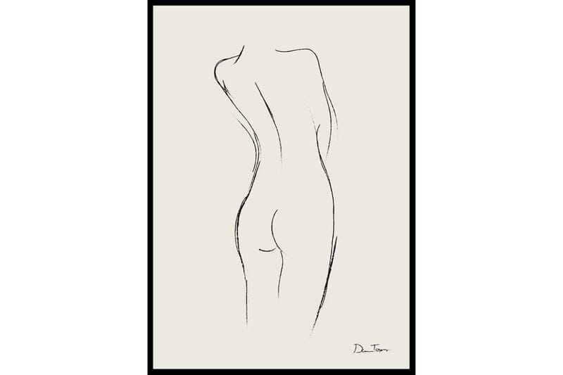 Forme Féminine Painting Beige - 21x30 cm - Inredning - Tavlor & konst - Posters & prints