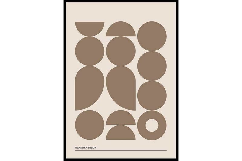 Geometric Graphic Beige No1 Graphic Design Beige - 21x30 cm - Inredning - Tavlor & konst - Posters & prints - Grafiska poster