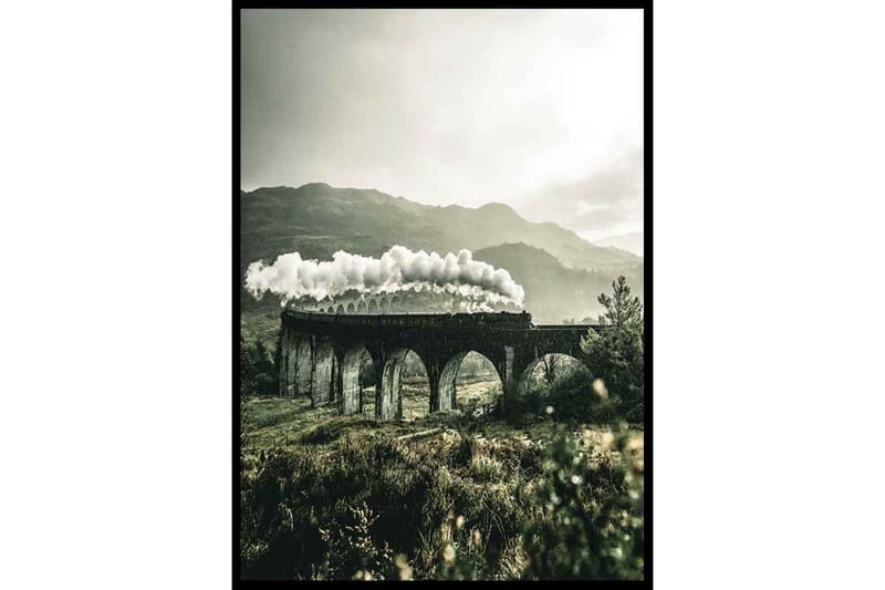 Glenfinnan Railway, Scotland Foto Grön/Grå - 50x70 cm - Inredning - Tavlor & konst - Posters & prints