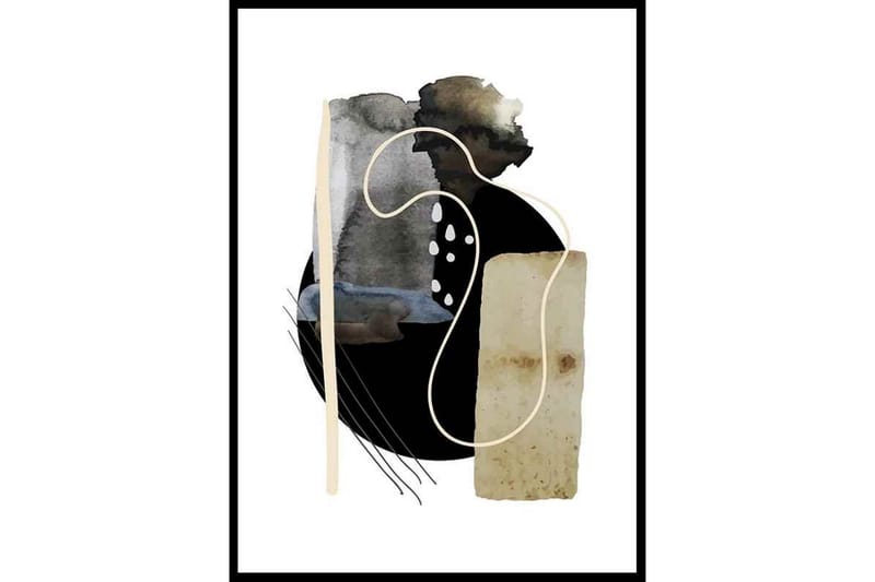 Levels Of Abstract No2 Abstract Beige/Grå/Guld/Vit - 21x30 cm - Inredning - Tavlor & konst - Posters & prints