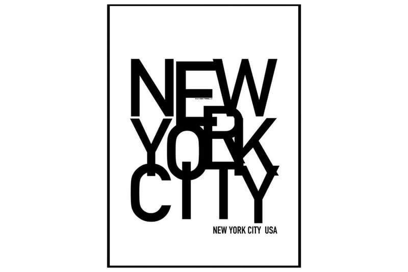 New York City USA by David Thornell Text Svartvit