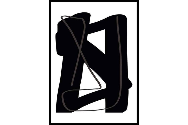 Noir Audacieux Abstract Svartvit - 70x100 cm - Inredning - Tavlor & konst - Posters & prints - Abstrakta posters