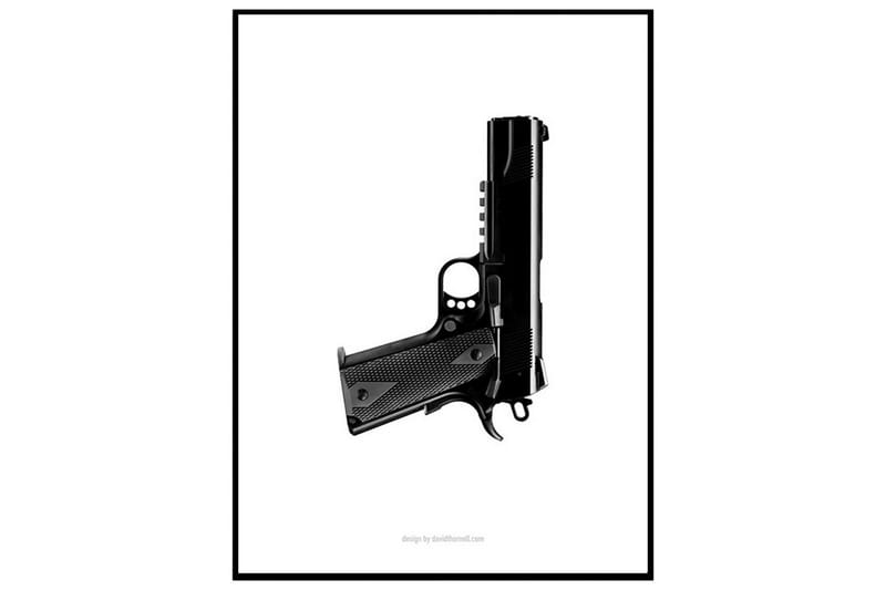 Poster Black gun