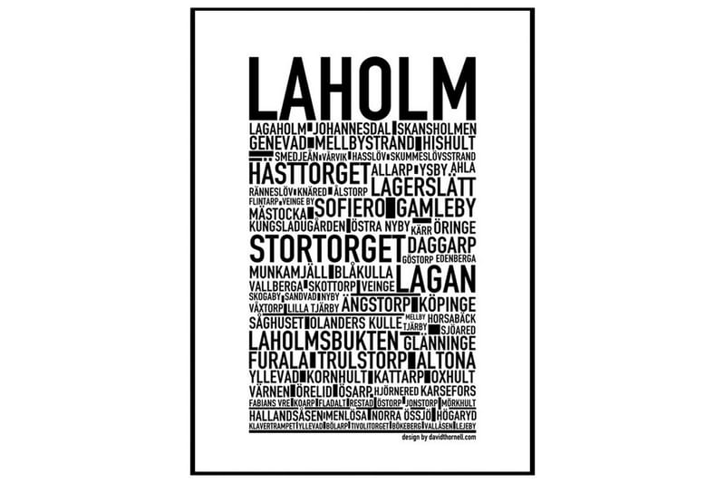 Poster Laholm - Finns i flera storlekar - Inredning - Tavlor & konst - Posters & prints