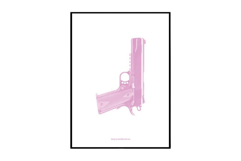 Poster Pink gun - 100x70 cm - Inredning - Tavlor & konst - Posters & prints
