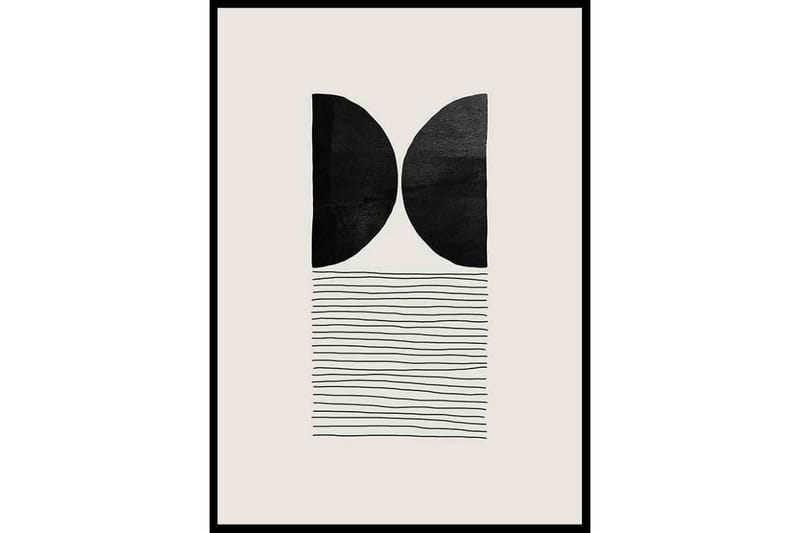 Rustic No3 Abstract/Graphic Design Beige/Grå/Svart - 21x30 cm - Inredning - Tavlor & konst - Posters & prints - Grafiska poster