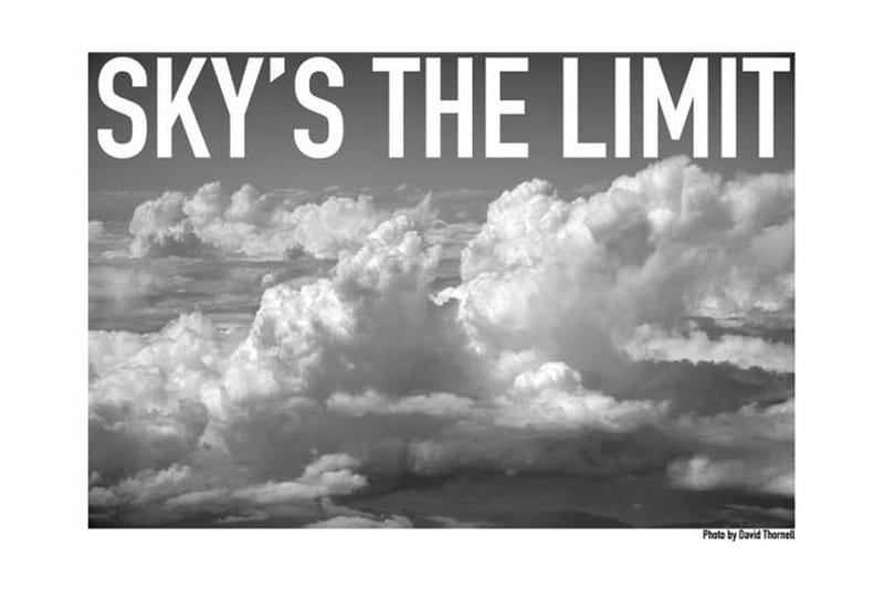 Sky's The Limit Foto Svartvit/Grå