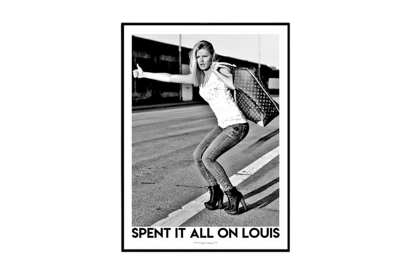 Spent It All On Louis - Louis Vuitton Foto Svartvit