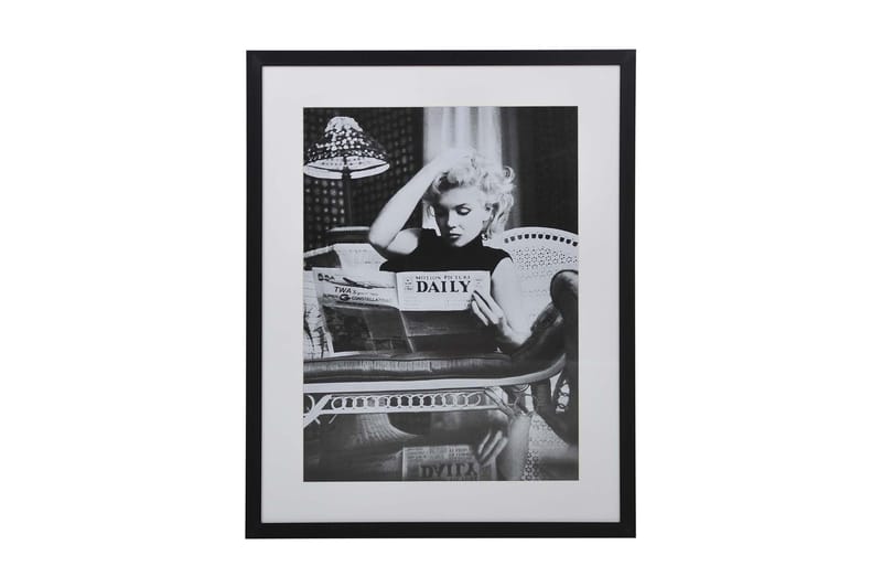 Villa Tavla Marilyn Dailey News - Svart/Vit/Glas/Trä - Inredning - Tavlor & konst - Posters & prints