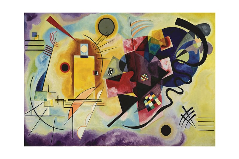 Yellow-Red-Blue - Wassily Kandinsky Abstract Flerfärgad - 120x60 cm - Inredning - Tavlor & konst - Posters & prints